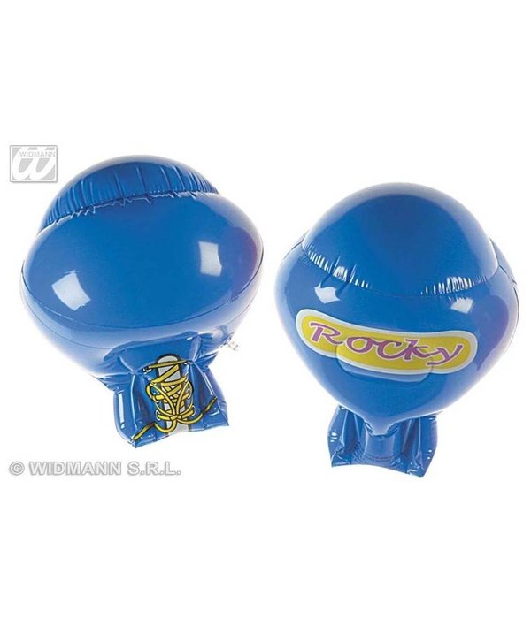 Opblaasbare bokshandschoenen blauw