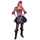 Sexy Piratendame Jurk met doodshoofden deluxe
