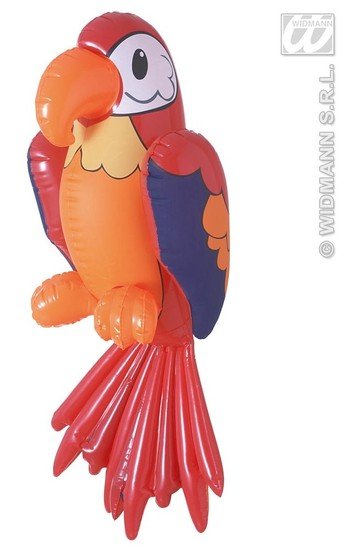 Opblaasbare papegaai 60 cm afbeelding
