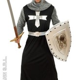 Ridder donkere strijder pak