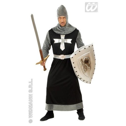 Ridder donkere strijder pak