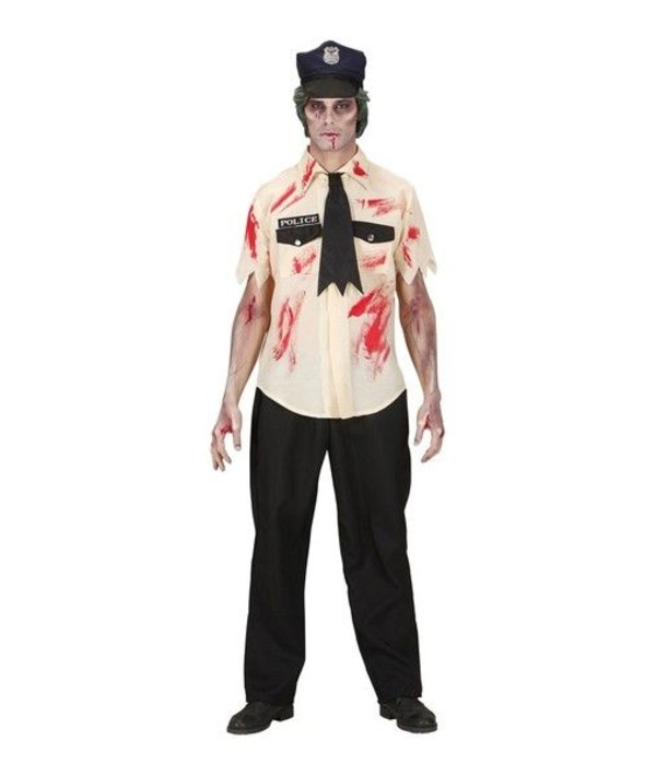 Zombie politieman kostuum