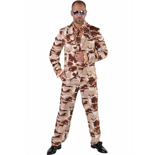 3-delig kostuum Desert Storm