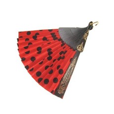 Spaanse waaier rood/zwart