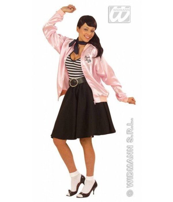 Dames jasje satijn pink lady