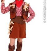 Cowboy kostuum meisje deluxe