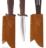 Indianenmes met suede schede