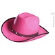 Cowboyhoed roze met strass band
