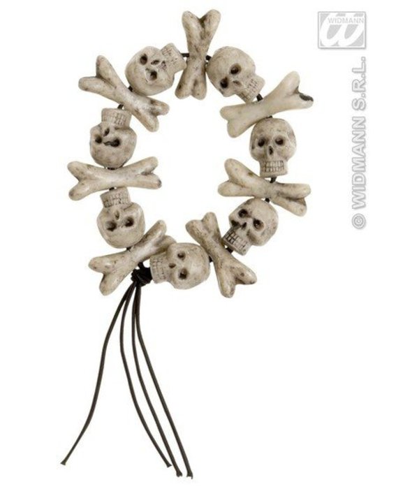 Armband met schedels en botten