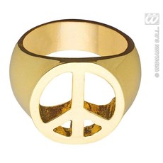 Peace and Love rind goud