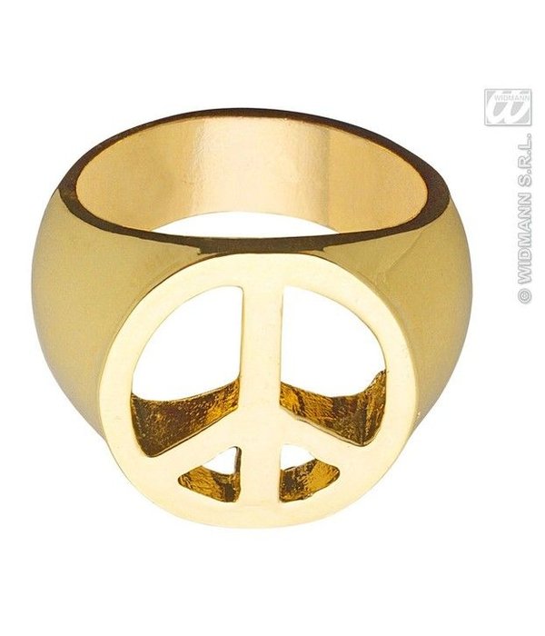 Peace and Love rind goud