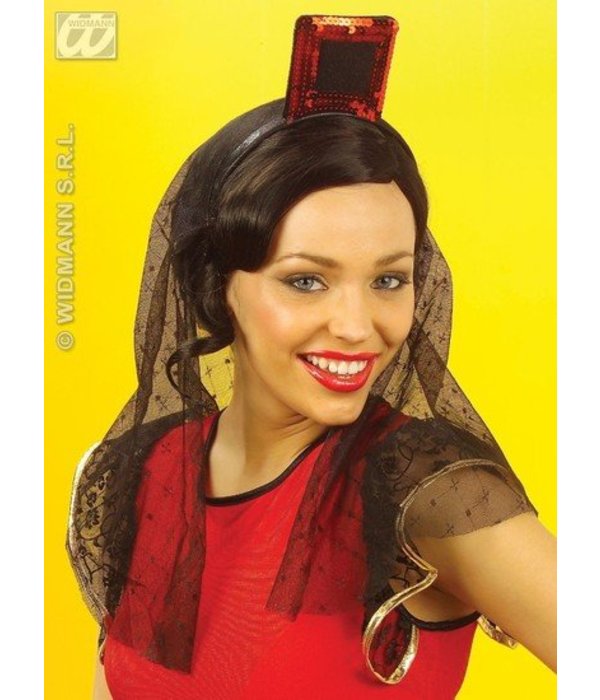 Spaanse hoofdbedekking met decoratie