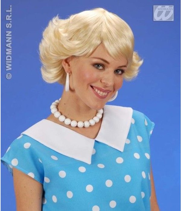 Pruik Audrey blond
