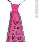 Stropdas satijn 'girls night out'