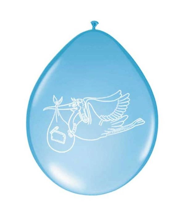 Ballonnen geboorte blauw