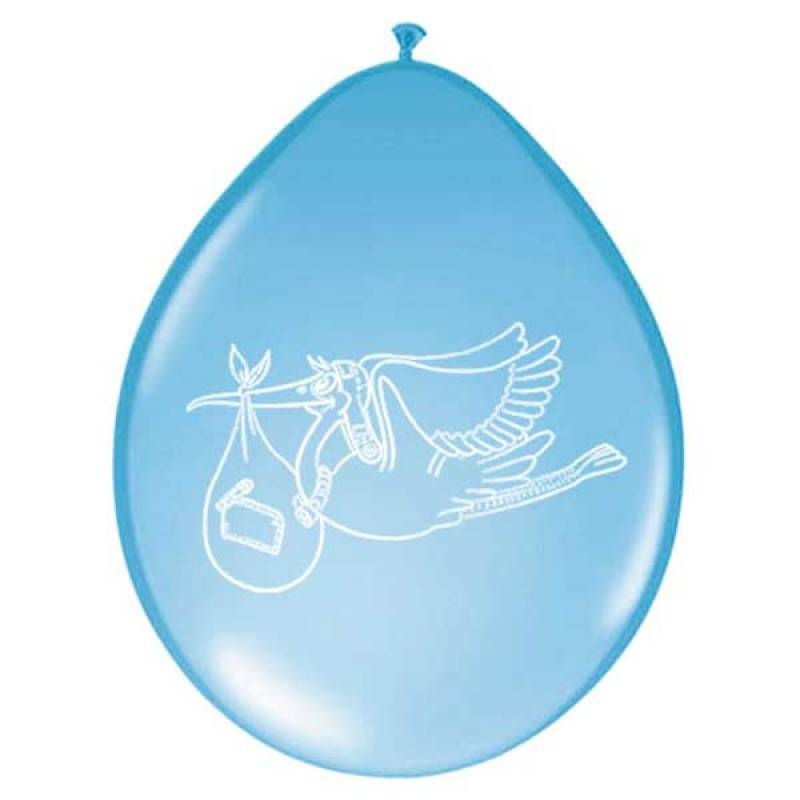 Ballonnen geboorte blauw afbeelding