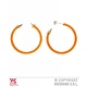 Oorbellen neon oranje