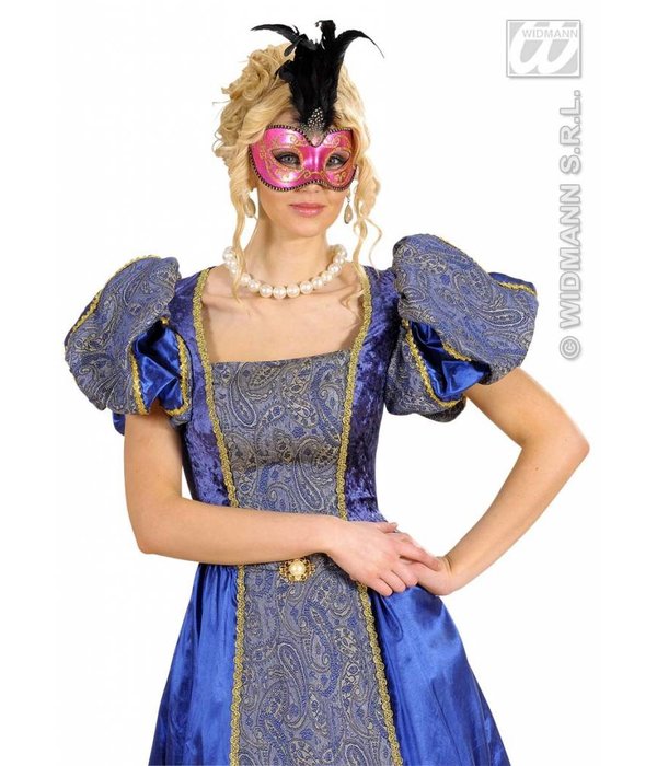 Glitter oogmasker met stenen roze