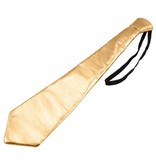 Stropdas metallic goud