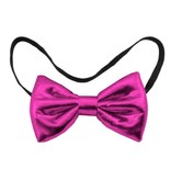 Strikje metallic magenta