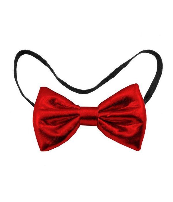 Strikje Metallic Rood