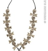 Halsketting schedel en botten