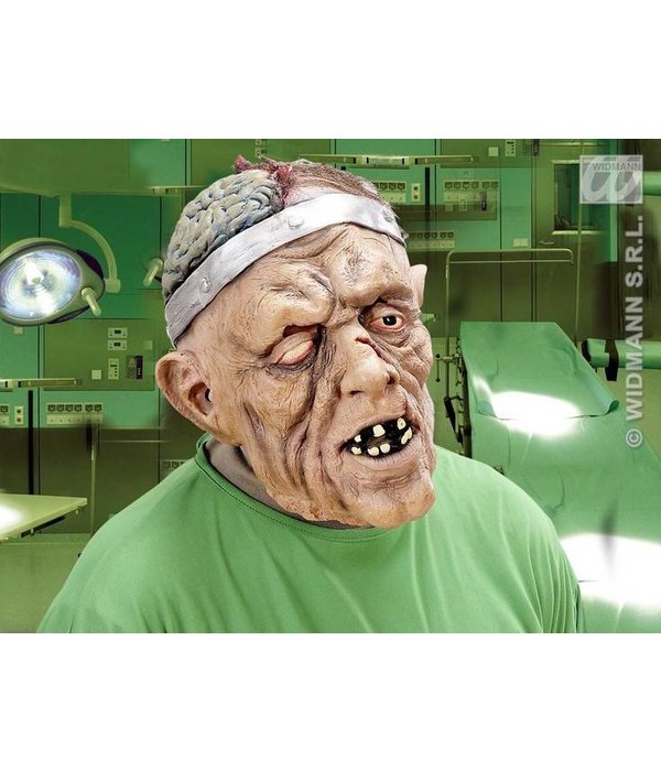 Masker hersenoperatie met pruik