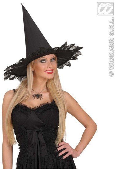 Zwarte ketting met spin afbeelding