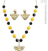 Ketting met oorbellen Bij