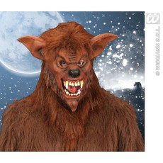 Masker Weerwolf met Pluche haar