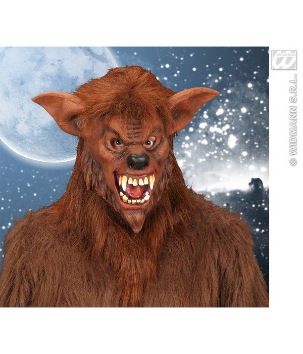 Masker Weerwolf met Pluche haar
