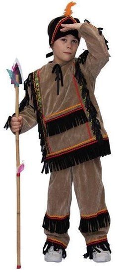 Indianenkostuum jongen Blackfeet afbeelding