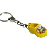 Sleutelhanger 1 klompje geel 4cm