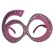 60 Jaar Bril Roze Diamantframe