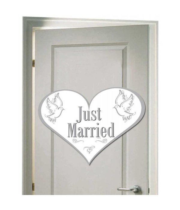 Deurbord Just Married