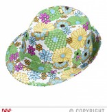 Bloemenhoed fedora pailletten