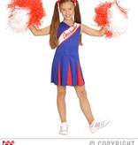 Cheerleader kind rood/blauw