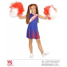 Cheerleader kind rood/blauw