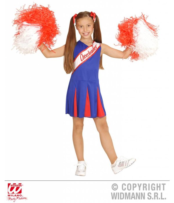 Cheerleader kind rood/blauw