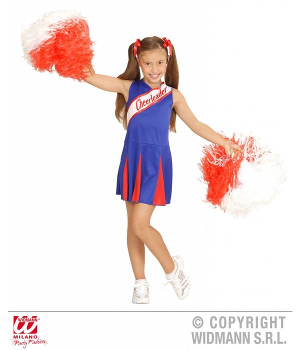 Cheerleader kind rood/blauw
