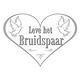 Deurbord Leve Het Bruidspaar