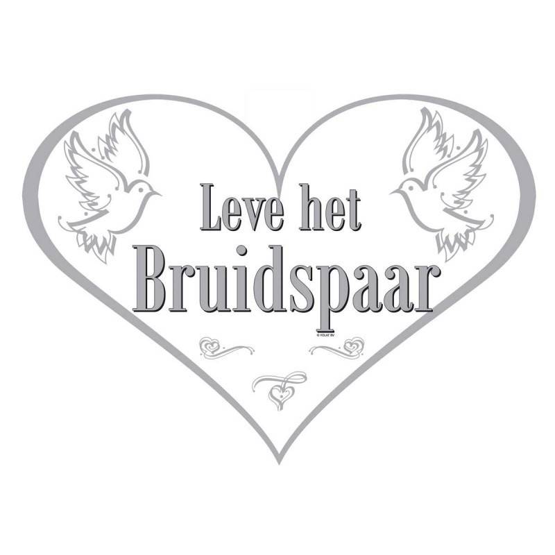 Deurbord Leve Het Bruidspaar