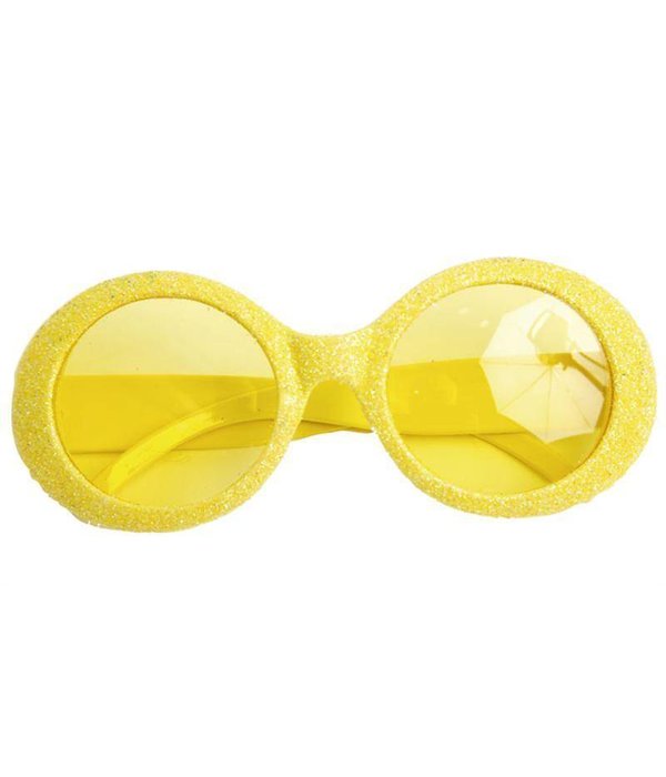 Bril Disco neon geel