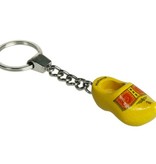 Sleutelhanger 1 klompje geel 4cm