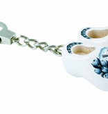 Sleutelhanger dubbel klompje delfts blauw