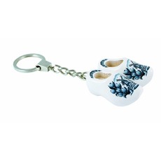 Sleutelhanger dubbel klompje delfts blauw