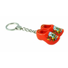 Sleutelhanger klompje dubbel oranje