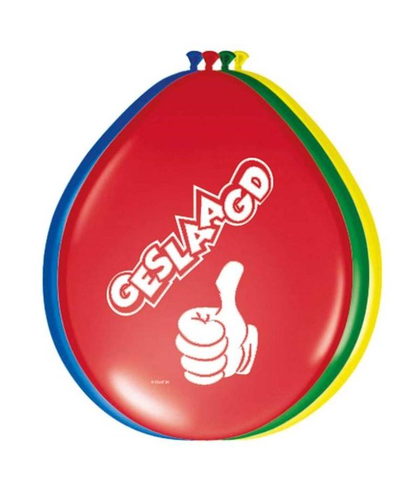 Geslaagd ballonnen (8 st)