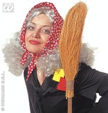 Oma-Heksenpruik met hoofddoek