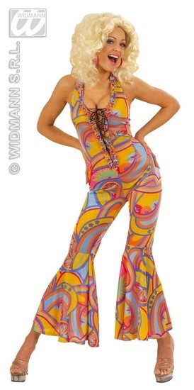 Veelkleurig hippiekostuum voor vrouwen - Volwassenen kostuums